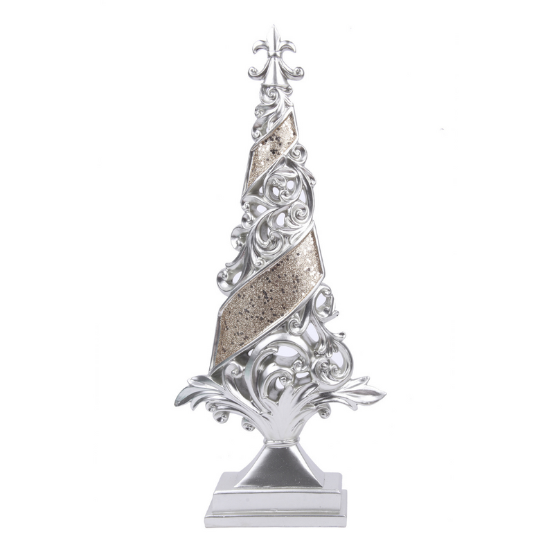 Ronis Christmas Tree Pewter 17.3x5.7x38.3cm