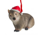 Christmas Wombat 7cm
