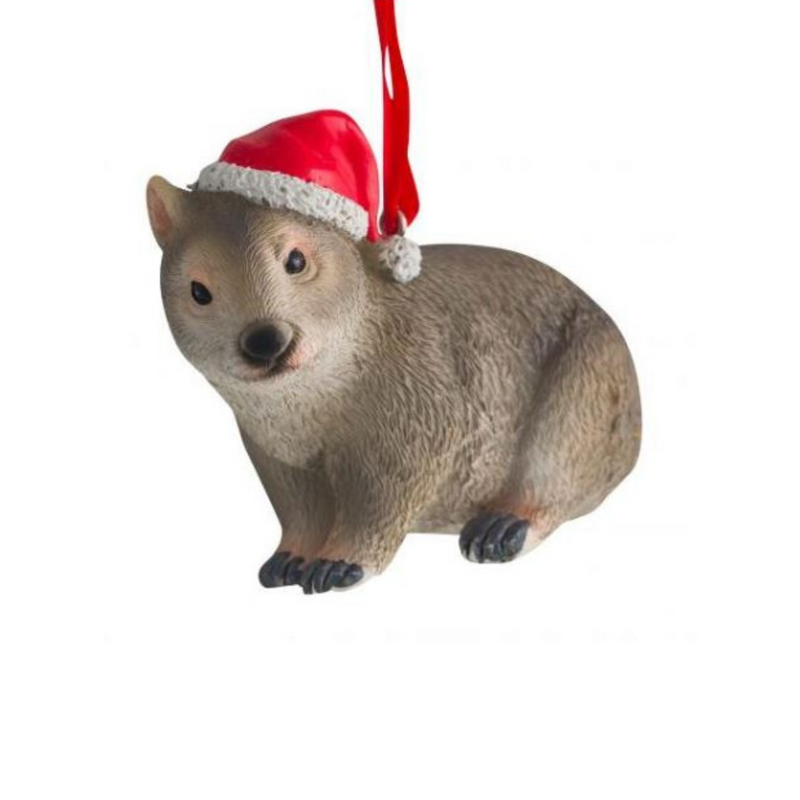 Christmas Wombat 7cm