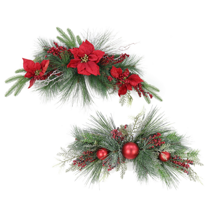 CHUNKY PINE SWAG BERRIES