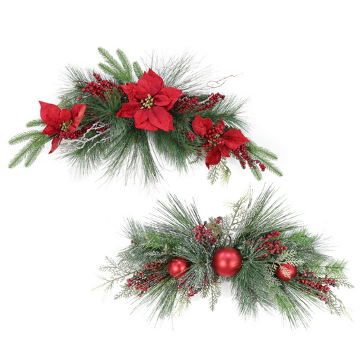 CHUNKY PINE SWAG BERRIES