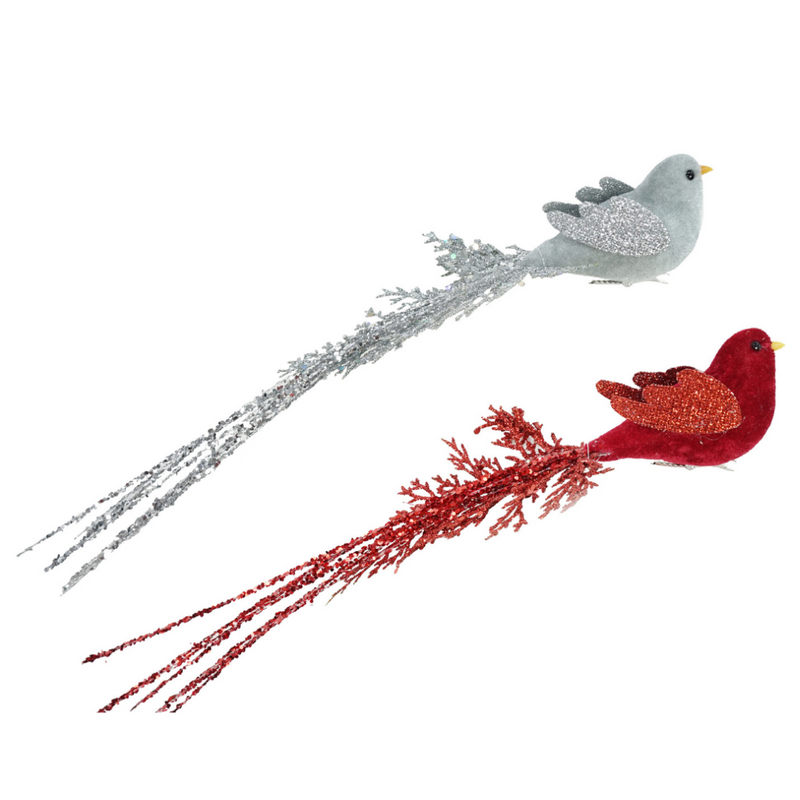 Clip Bird Velvet 40cm