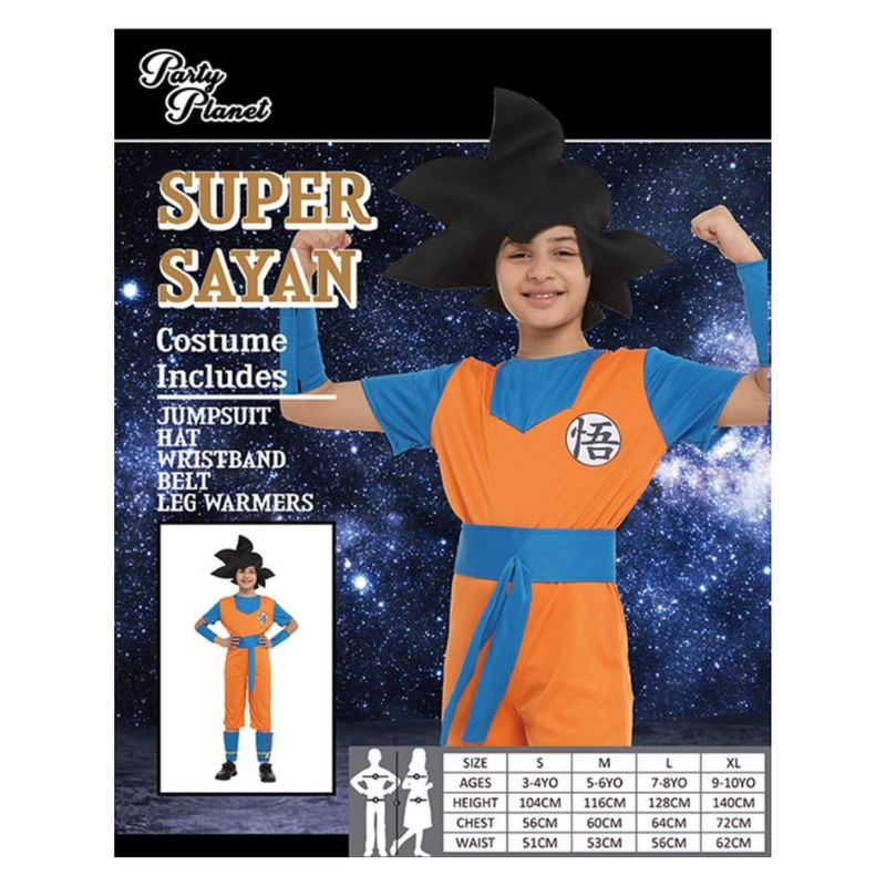Super Sayan Large 7-8 yrs old