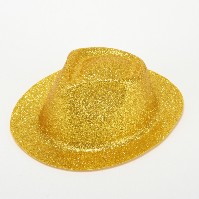 Craft Hat Cowboy Glitter Covered Assorted