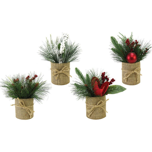 Ronis Decorated Floral Vintage Pot Assorted