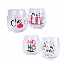 S4 STEMLESS GLASS 470ML NOVELTY XMAS