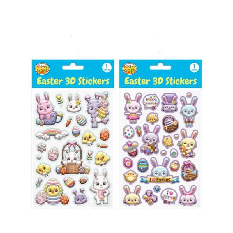 Easter 3D Foil Stickers Assorted