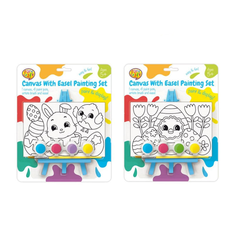 Easter Paint Set Canvas with Easel Assorted