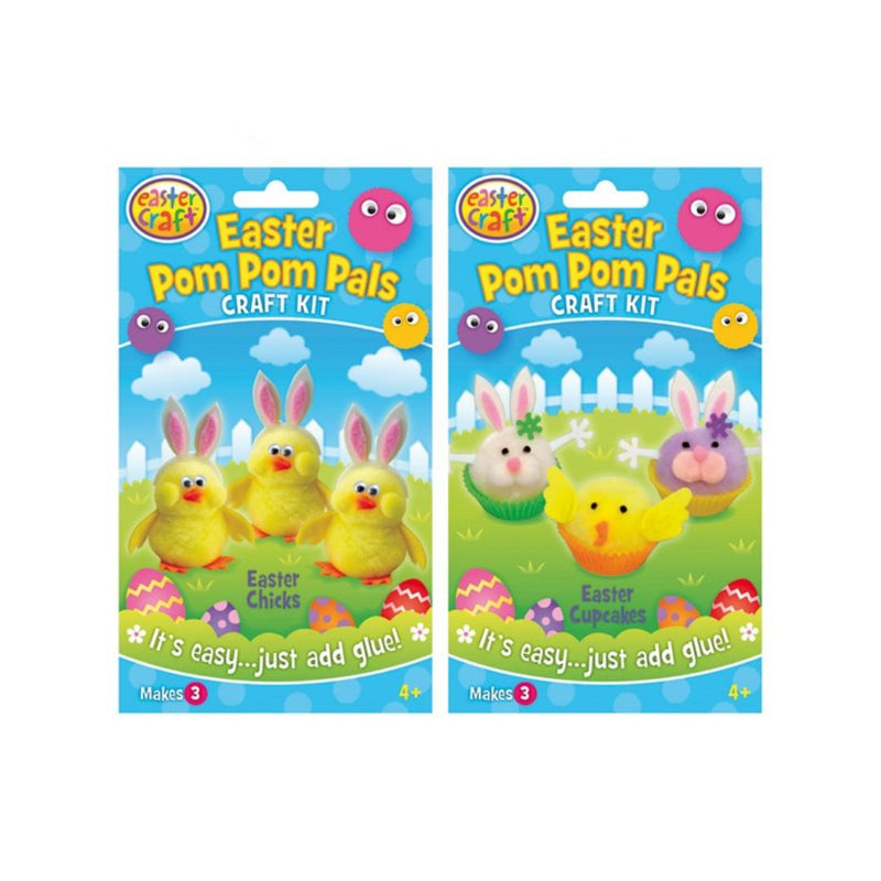 Easter Pom Pom Pals 3 Pack Assorted