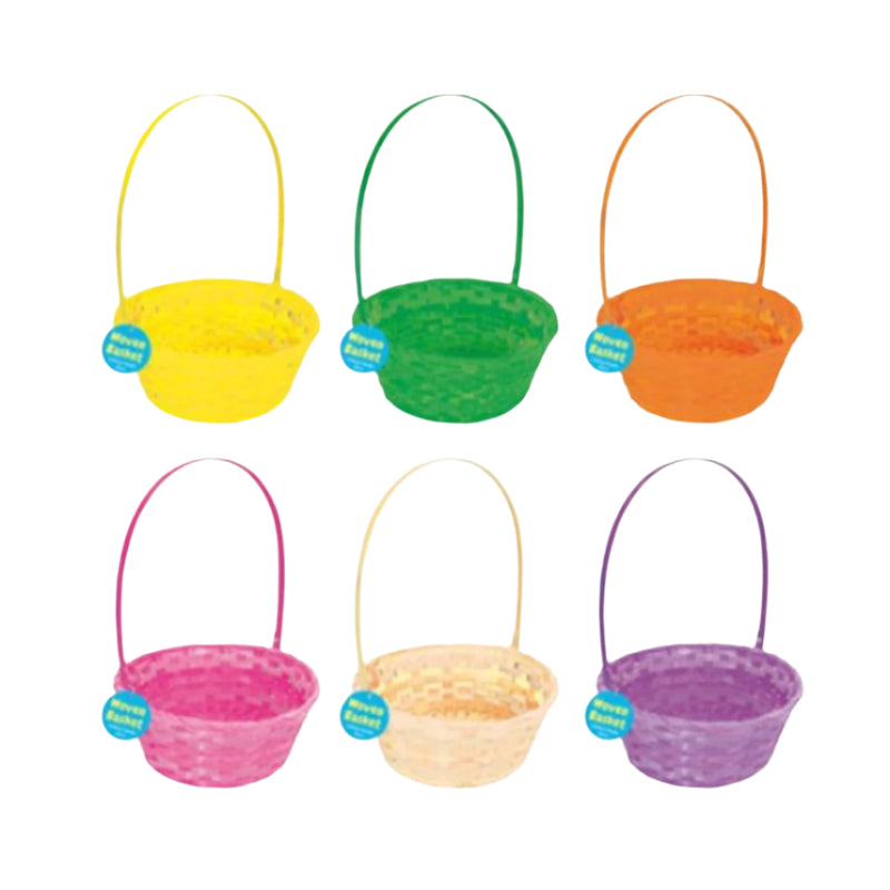 Easter Woven Bamboo Basket Assorted