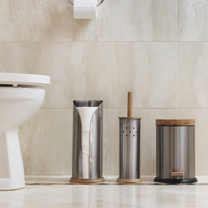 Eco Basics 3 in 1 Bathroom Set - Stainless Steel