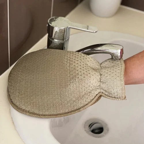 Eco Cloth Bathroom Glove Pebble White Magic