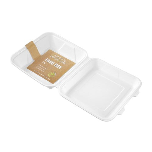 ECO SUGARCANE FOOD BOX 1.2L 4PK WHITE