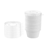 ECO SUGARCANE SAUCE CONTAINER PLASTIC LID 60ML 20PK WHITE – thumbnail