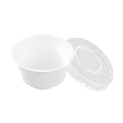 ECO SUGARCANE SAUCE CONTAINER PLASTIC LID 60ML 20PK WHITE – thumbnail