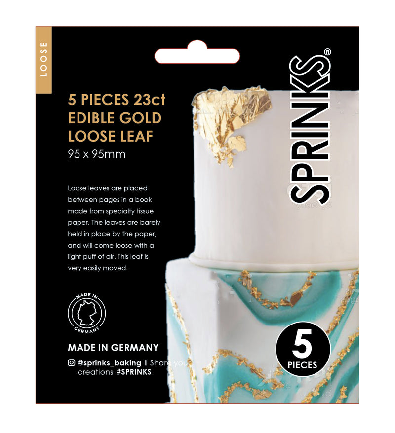 Edible Gold Leaf 23Kt - Book Of 5 Sheets (Loose)