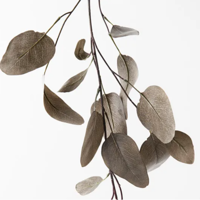 Eucalyptus Silver Dollar Artificial Garland Coffee 152cml