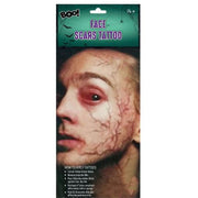 Ronis Face Scars Tattoo Sheet 2 pack