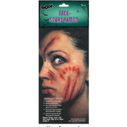 Ronis Face Scars Tattoo Sheet 2 pack