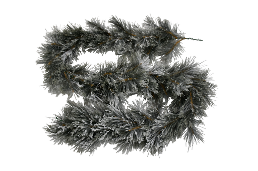 Flocked Black Garland 270cm