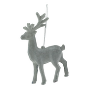 Flocked Hanging Reindeer – thumbnail