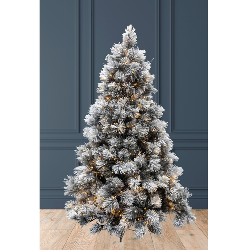 Flocked Snow tree 270cm 9ft 1200 LED