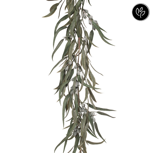 Eucalyptus Pod Green White Artificial Garland 180cm  
