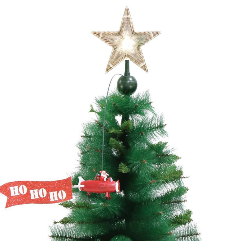 RONIS FLYING SANTA AEROPLANE TREE TOPPER