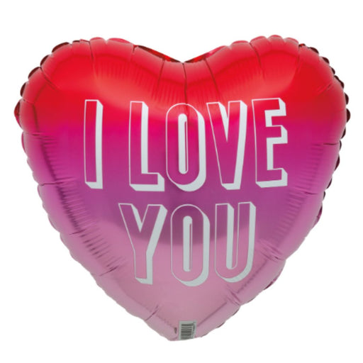 FOIL BALLOON HEART GRADIENT I LOVE YOU 45CM