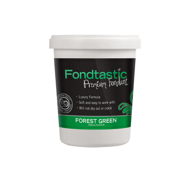 Fondtastic Vanilla Flavoured Fondant - Forest Green 908g