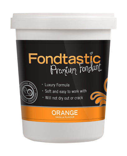 Fondtastic Vanilla Flavoured Fondant Orange 2lb 908g