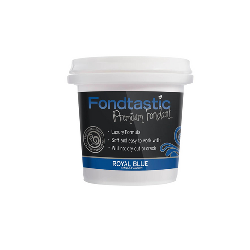 Fondtastic Vanilla Flavoured Fondant Royal Blue 8oz 226g - GST FREE