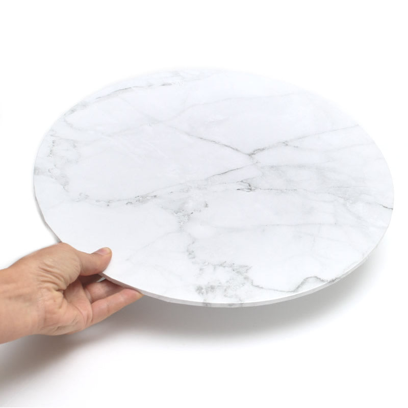 Cake Board Food Presentation Board (Marble) - 25.4Cm Round