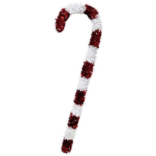 Giant Tinsel Candy Cane 1.3m