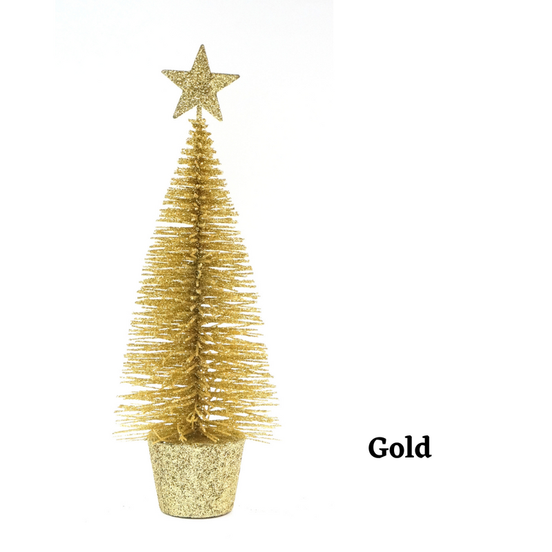 GLITTER TREE RAINBOW MIX 14.5cm