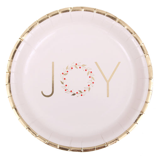 GOLD CLASSIC FOIL PAPER PLATES 23CM 12PK
