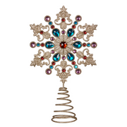 Ronis Metal Star Tree Topper 33cmH