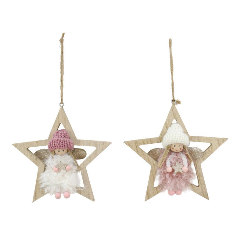 RONIS HANGING FAIRY ON STAR ASST.