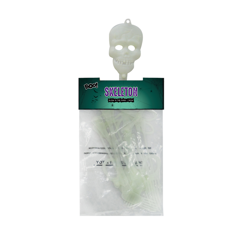 Hanging Glow In The Dark Skeleton 91cm