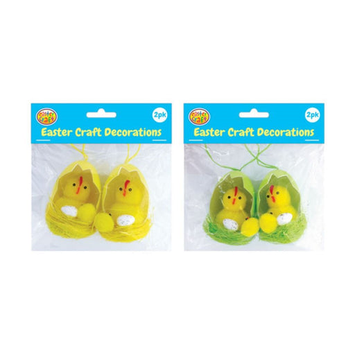 Hanging Hatching Chicks 2 Pack Assorted