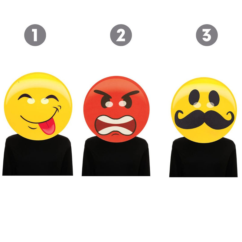 RONIS JUMBO EMOJI MASK ADULT ASSORTED