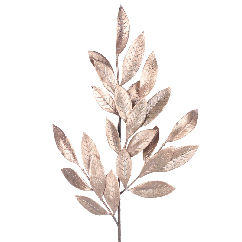 Ronis Laurel Leaf Stem 60cm Gold