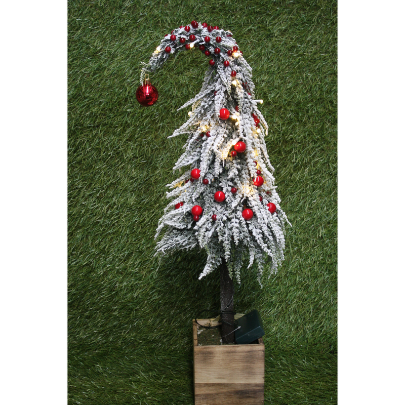 Ronis LED Christmas Tree Berry Bent 65cm Red