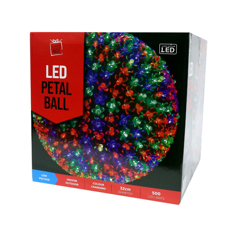 Ronis Led Petal Ball 32cm Colour Changing 500 Lights
