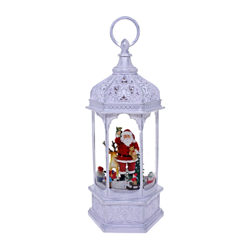 Ronis LED Santa Lantern Hexagon White