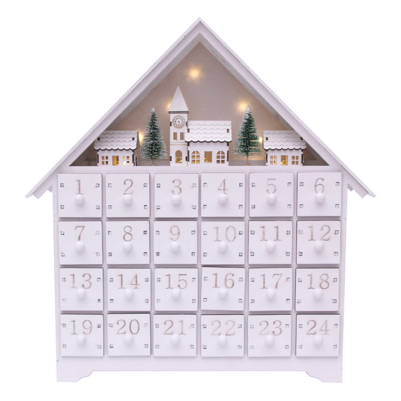 Ronis Light Up Advent Calendar 34.5x7.5x36.5cm