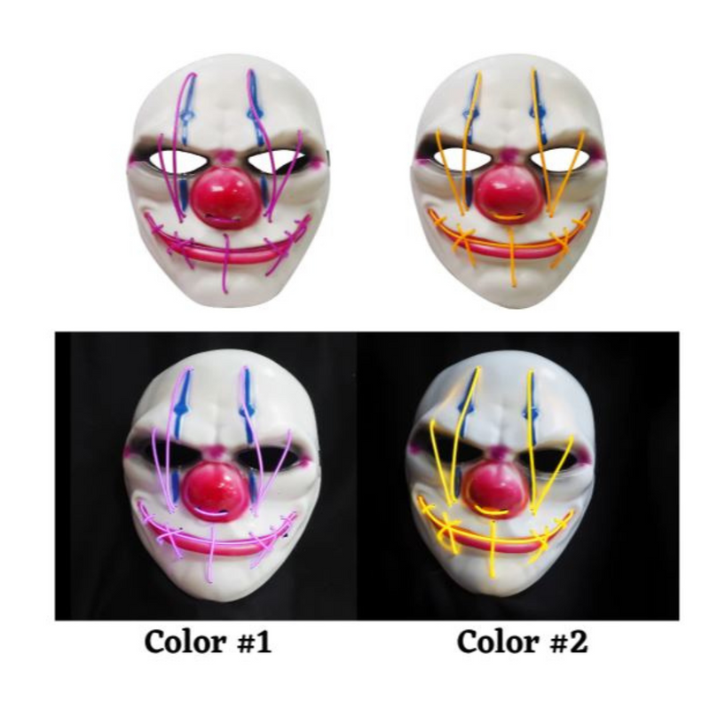 RONIS Light Up Evil Clown Mask