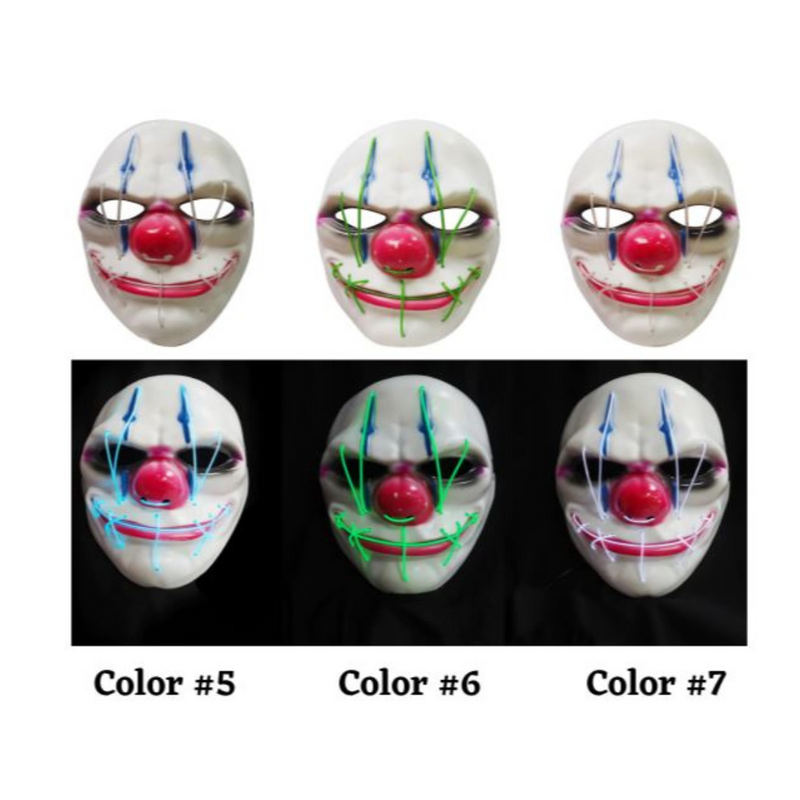 RONIS Light Up Evil Clown Mask