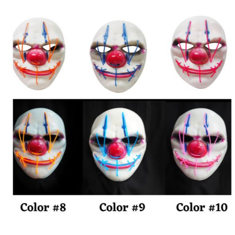 RONIS Light Up Evil Clown Mask