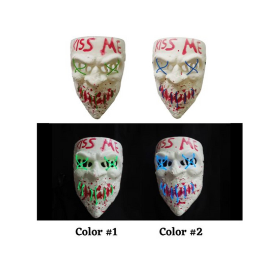 RONIS Light Up Horror Kiss Me Mask